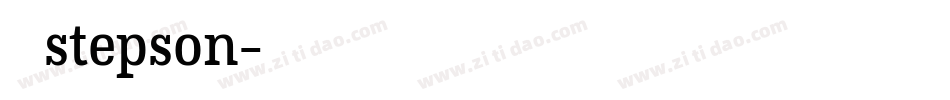 宇含 stepson字体转换